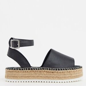 NEW ASOS Design Jupiter Flatform Espadrilles Sandals shoes women’s sz US 7 UK 5